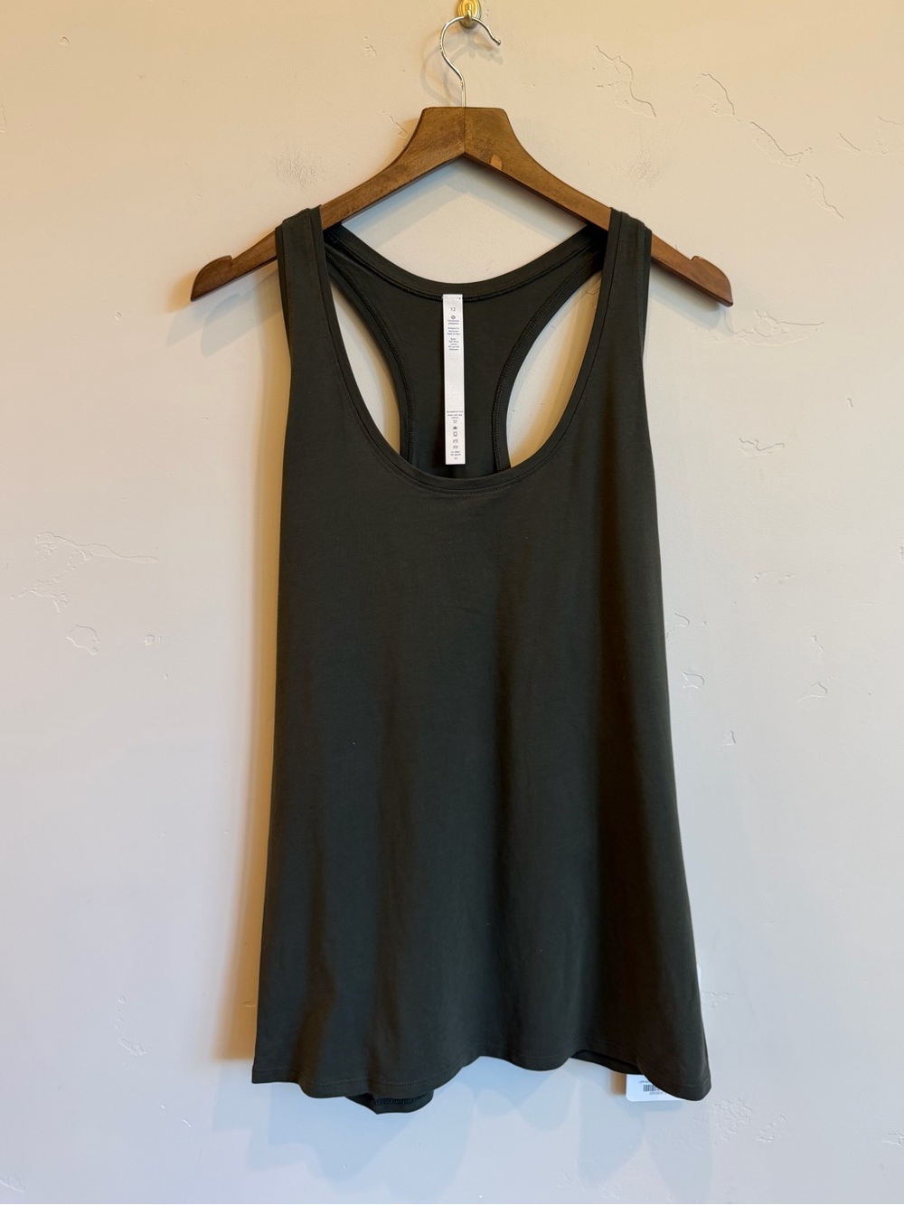 LULULEMON ATHLETICA Dark Olive Green Love Tank